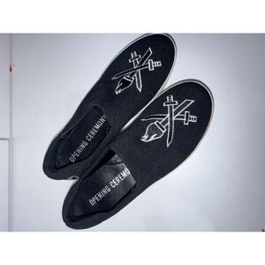Opening Ceremony Cici‎ Varsity Platform Slip On Sneakers Black Size 35 1